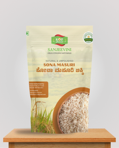Sona Masoori Raw Rice – 1kg